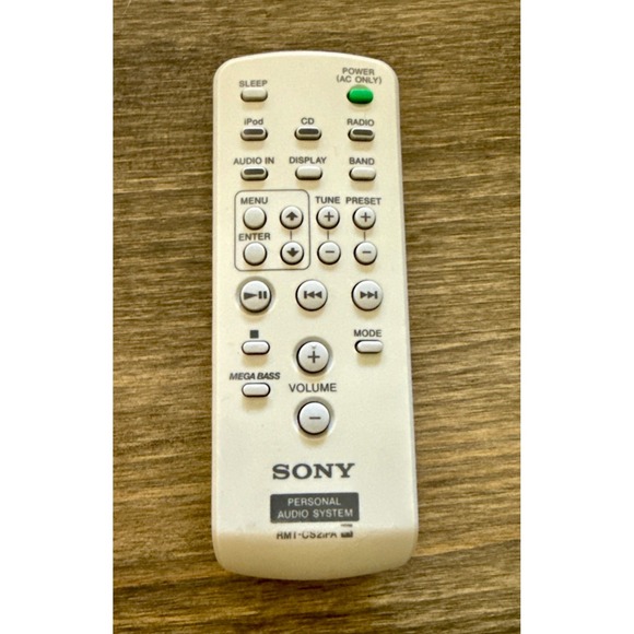 Sony Other - Sony Remote Control RMT-CS2IPA Personal Audio System White Good OEM Replacement